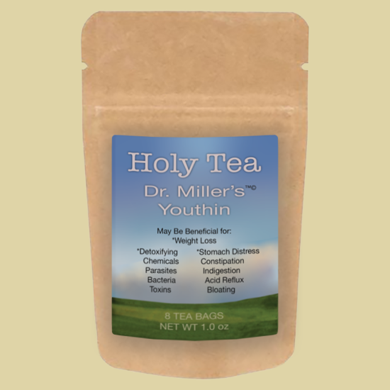 The original Dr Miller's Youthin Holy Tea - 8 Tea bags - 4 Week Supply - Click Image to Close