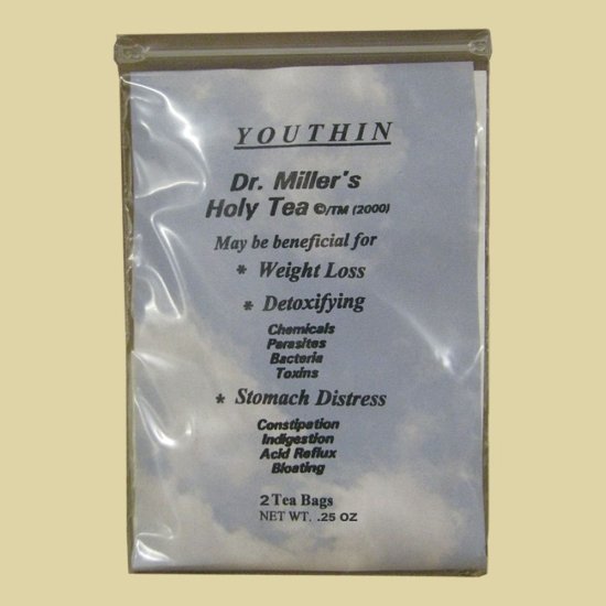 The original Dr Miller's Youthin Holy Tea - 2 Tea Bags - 1 Week supply - Click Image to Close